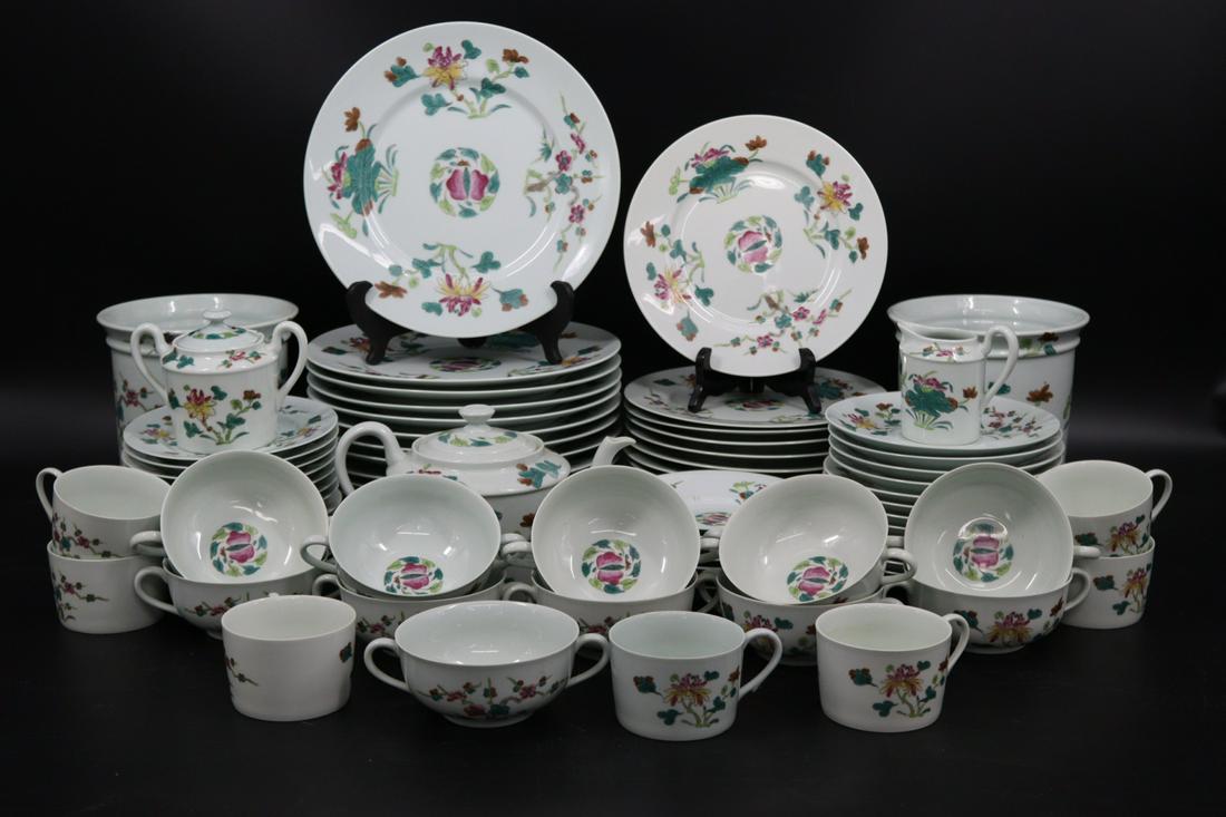 A Part Dinner Set of Nymphea By Ceralene Limoges. (1 of 8)
