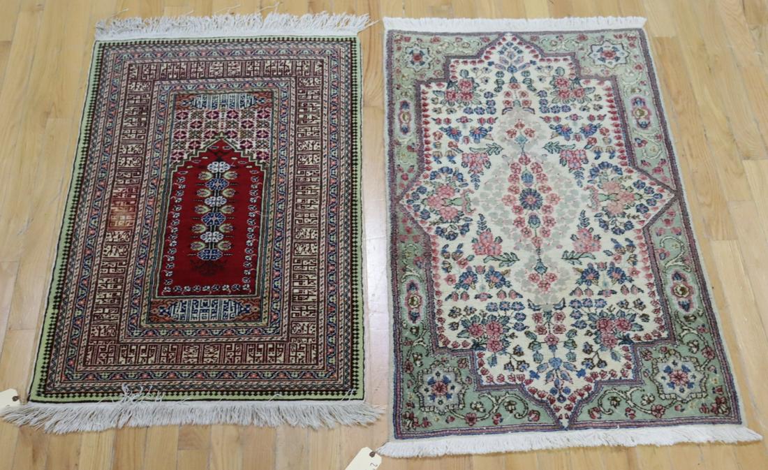 2 Vintage Hand Knotted  Area Carpets. (1 of 8)