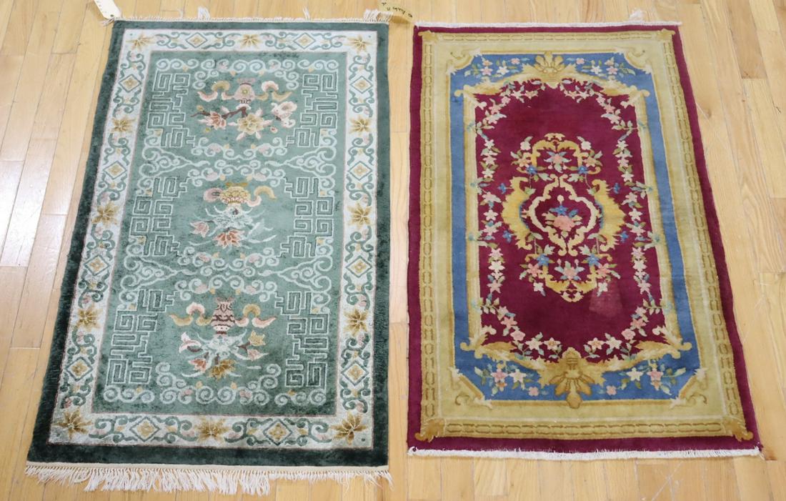 2 Vintage And Finely Hand Knotted Asian Style (1 of 6)