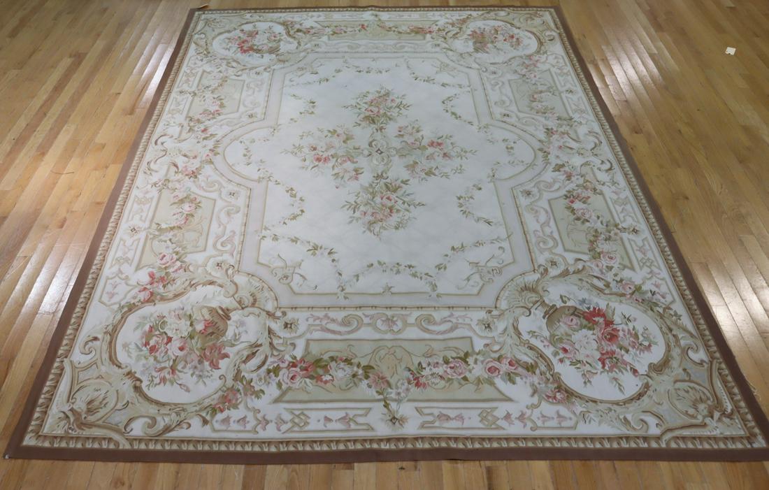 Large Vintage Aubusson Carpet. (1 of 9)