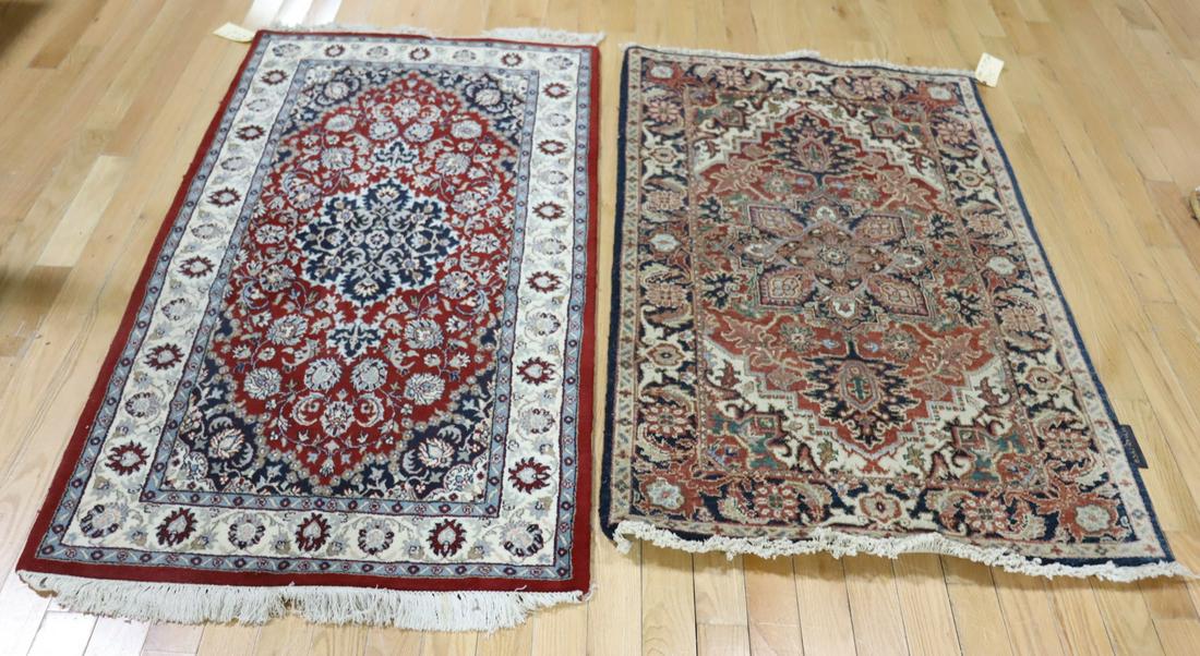 2 Vintage & Finely Hand Knotted Area Carpets. (1 of 7)