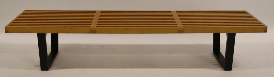 Midcentury George Nelson Slatted Bench. (1 of 7)