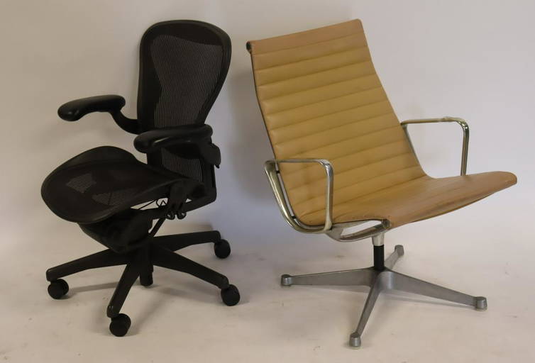 Herman Miller Aeron Chair Together With An Eames