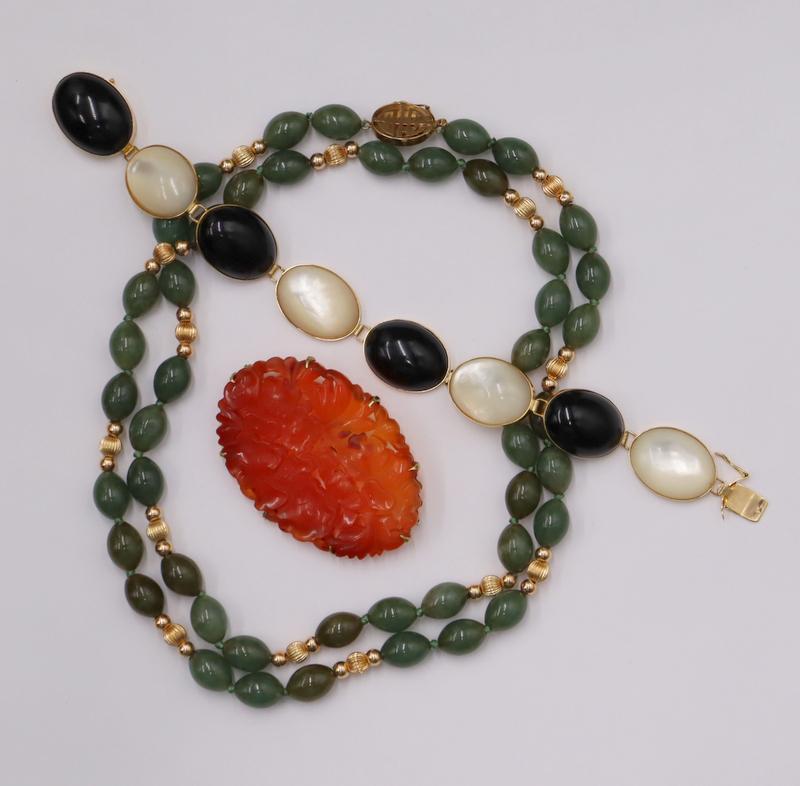 JEWELRY. Assorted Oriental Style 14kt Gold Jewelry (1 of 15)