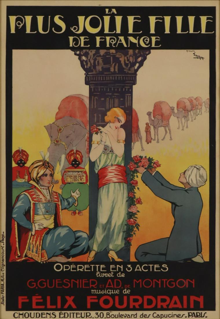 ATELIER FARIA, PARIS. ADVERTISING POSTER. (1 of 6)