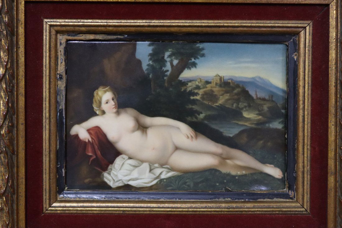 K.P.M. Signed German Berlin Porcelain Plaque. (1 of 4)