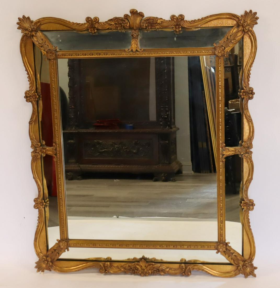 Ornate Gold Mirror With Mirror Panels (1 of 7)