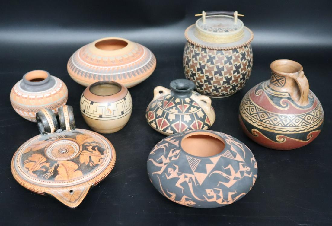 A Collection Of 8 Assorted Pottery Vessels (1 of 14)