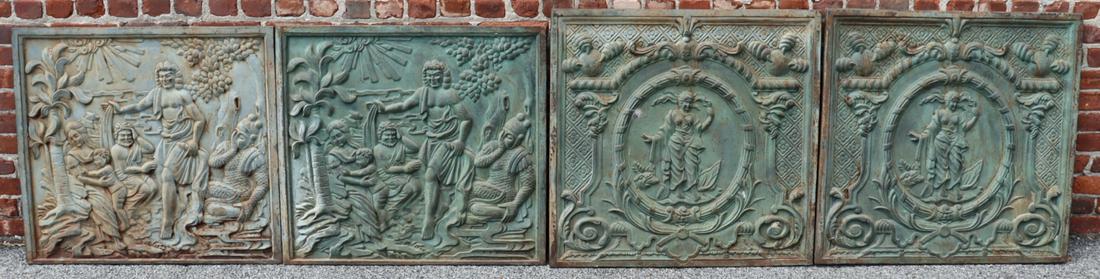 4 Antique Cast Iron Reliefs. (1 of 9)