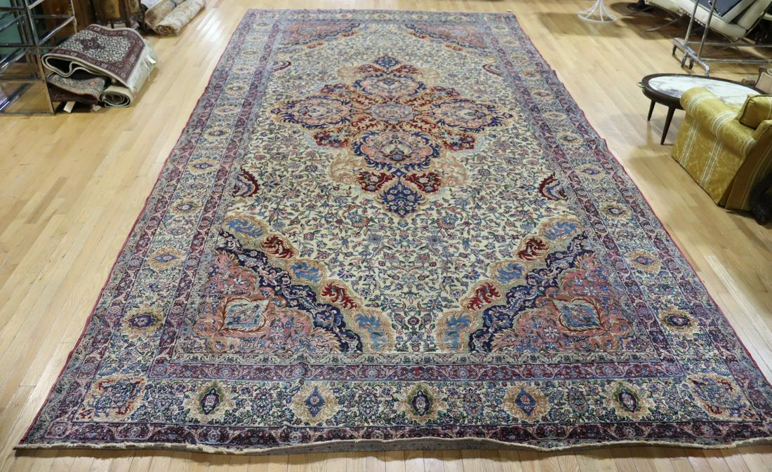 Antique Palace Size Finely Hand Knotted Kerman (1 of 14)