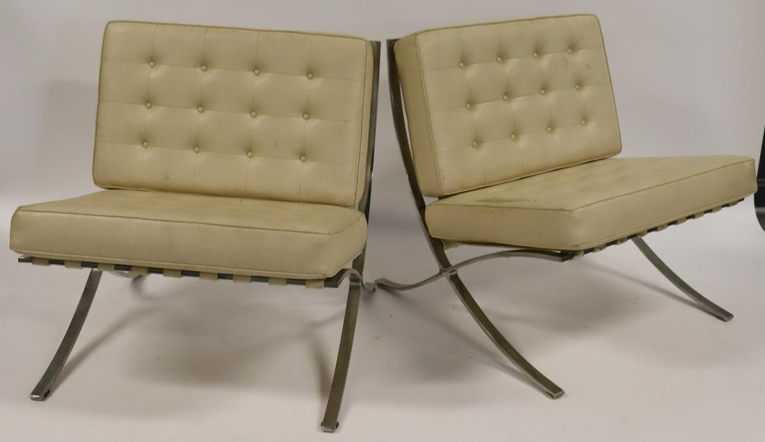 Vintage Pair Of Mies Van Der Rhoe Barcelona Chairs (1 of 8)