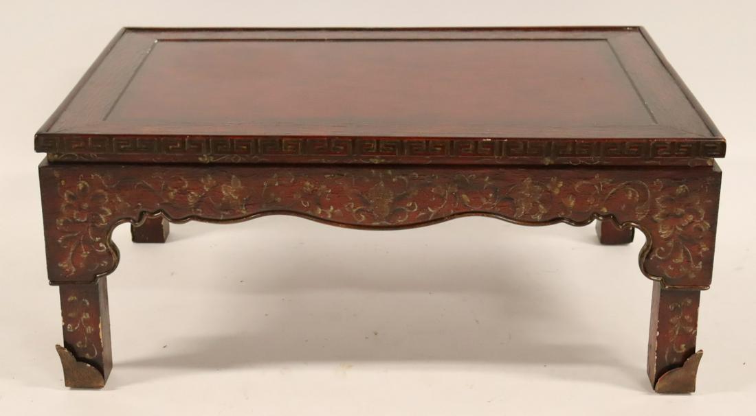 Baker. Paint Decorated & Lacquered Coffee Table (1 of 8)