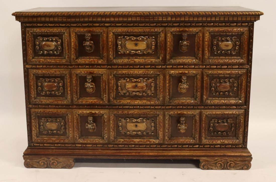 Antique & Finely Carved Italian Style Commode. (1 of 8)