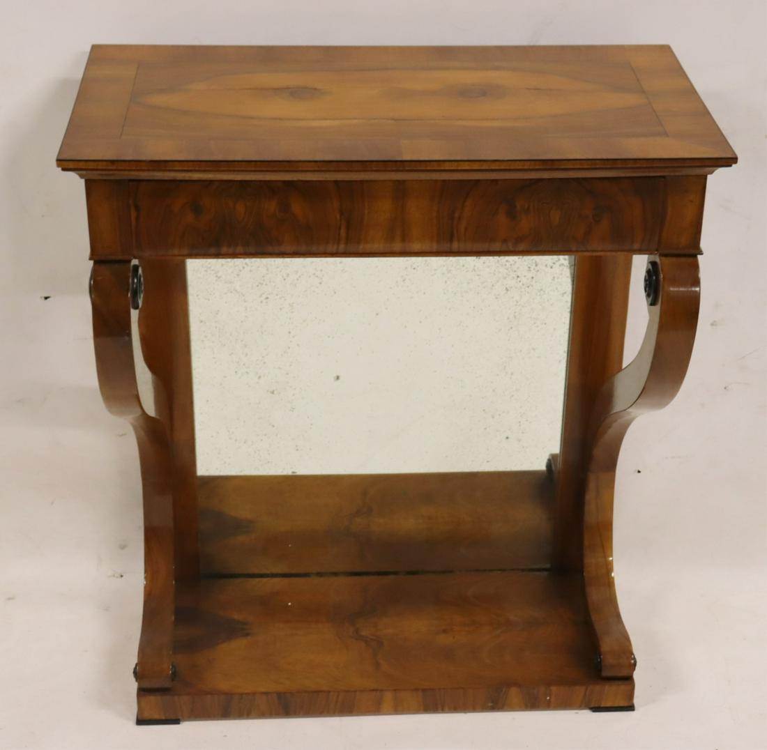 Biedermeier Inlaid & Burl Walnut Console Table. (1 of 7)