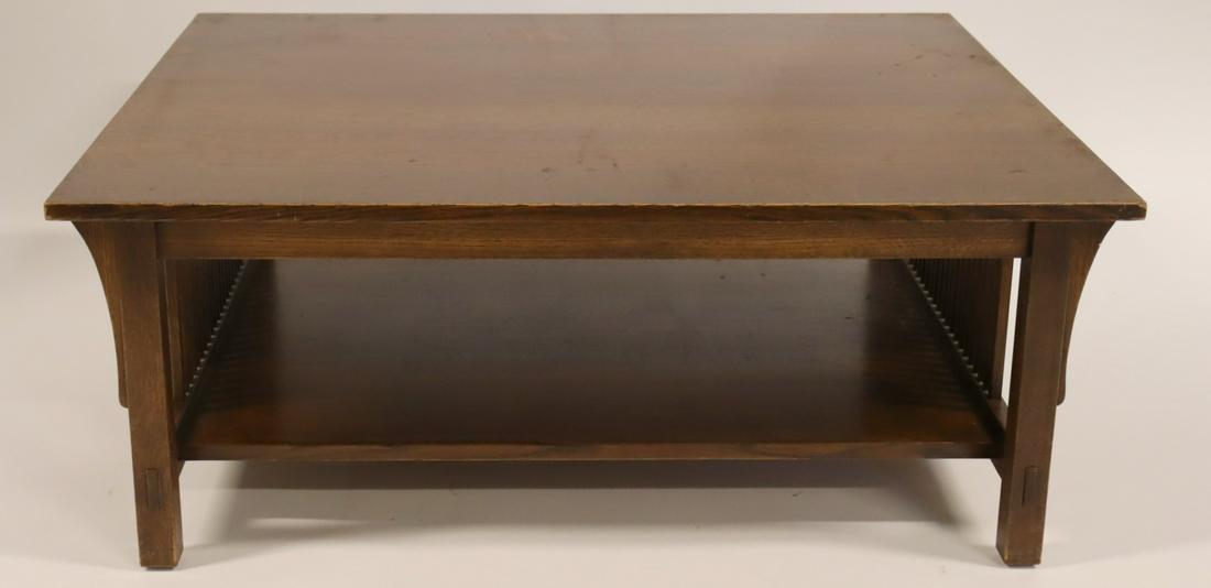 Stickley Audi Arts & Crafts Style Oak Coffee Table (1 of 4)