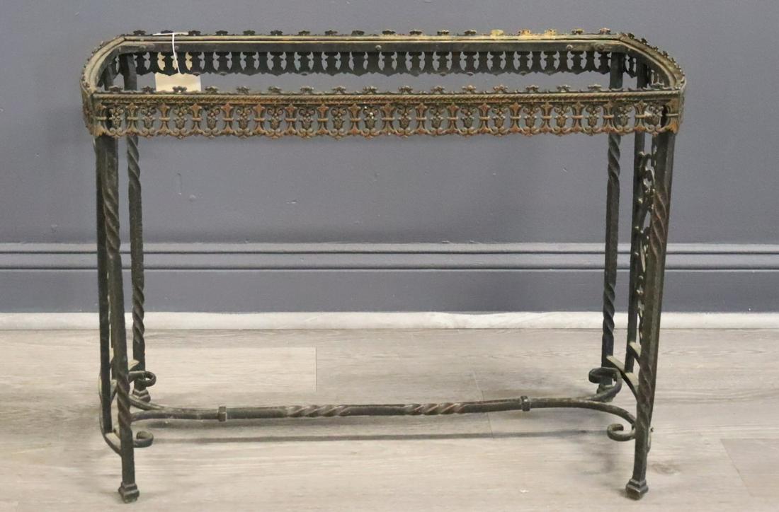 Art Deco Hand Wrought Bench After Oscar Bach. (1 of 5)