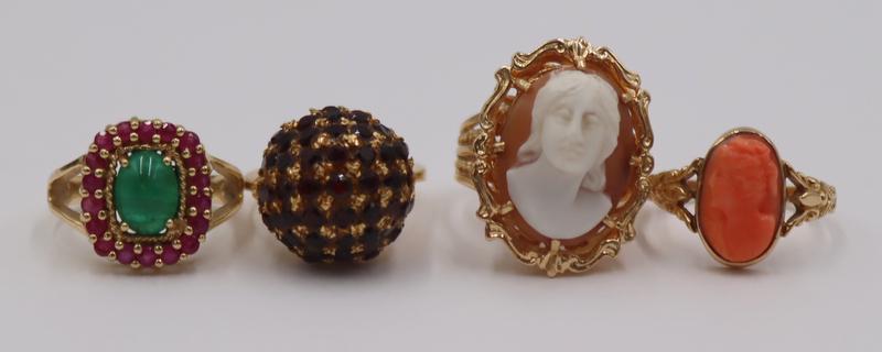 JEWELRY. 14kt and 18kt Gold Ring Grouping. (1 of 12)