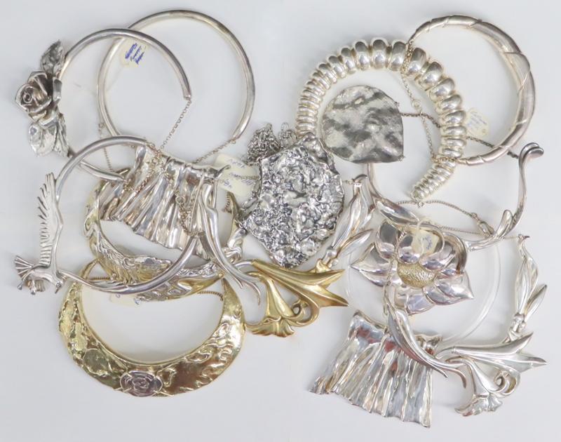 JEWELRY. Yaacov Heller Sterling Sculptural Chokers (1 of 16)