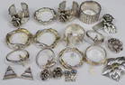 JEWELRY. Massive Yaacov Heller Sterling Sculptural