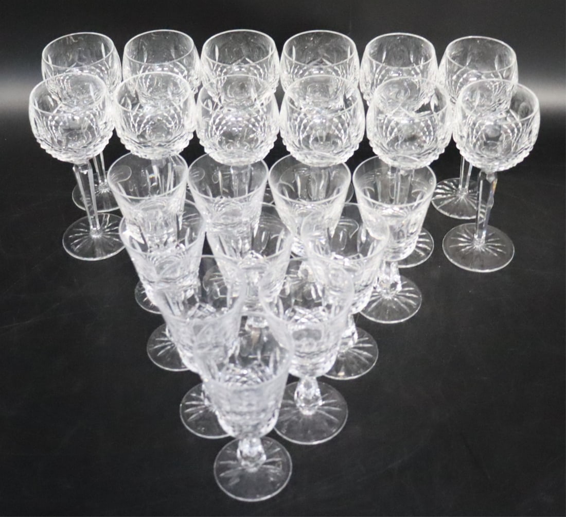 A Grouping of 22 Waterford Stems. (1 of 4)