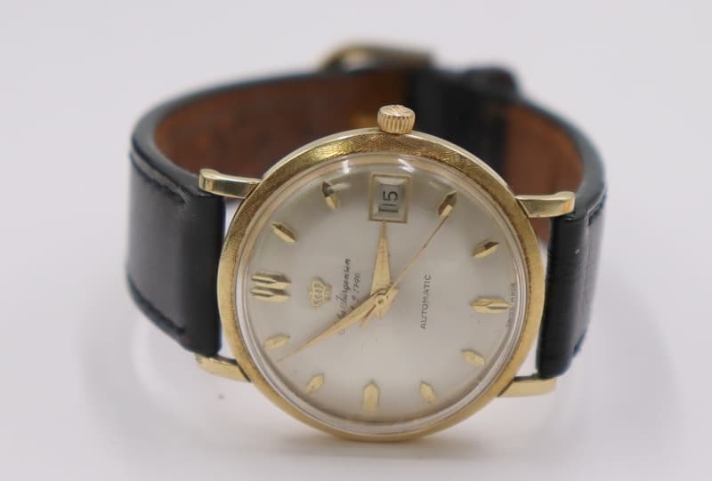 JEWELRY. Vintage Jules Jurgensen 14kt Gold Watch. (1 of 8)