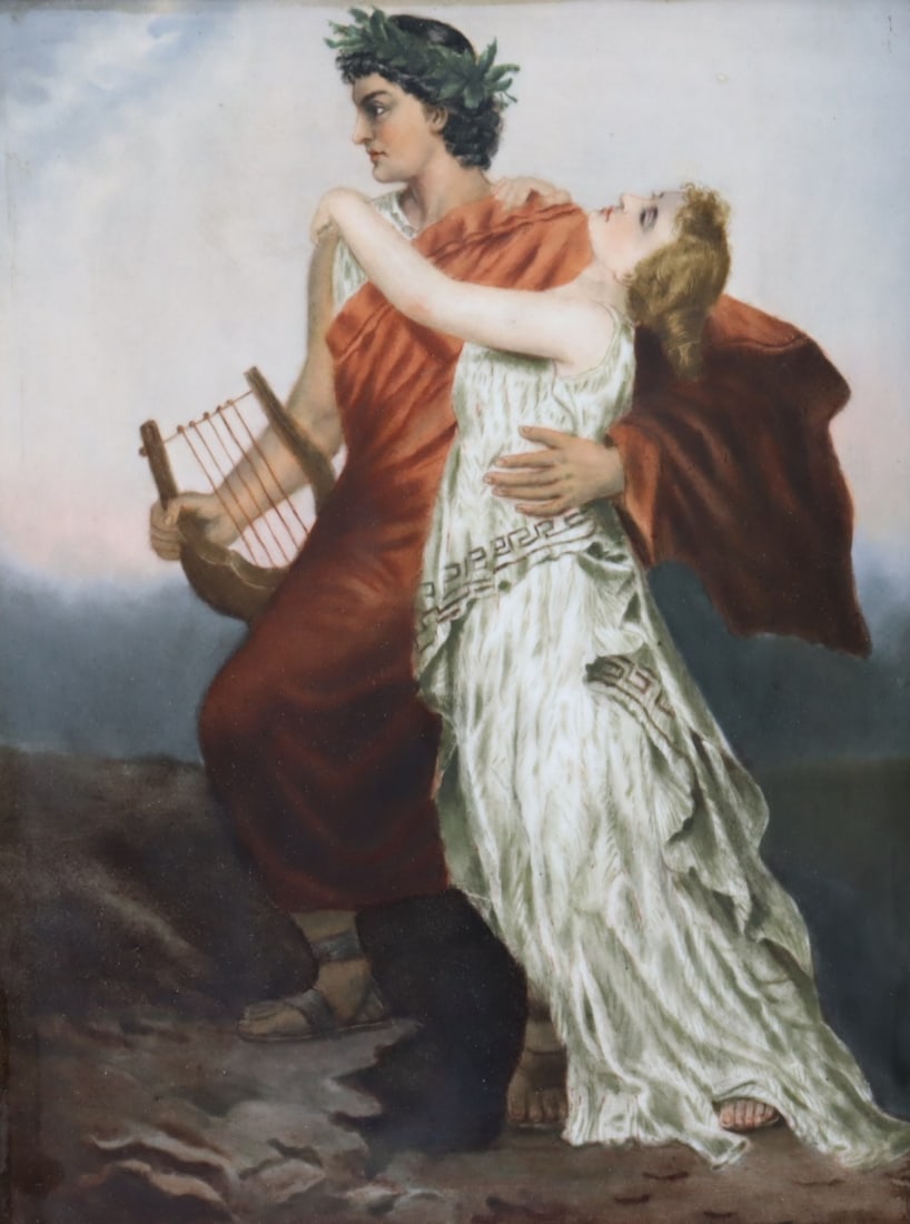 KPM Porcelain Plaque of Orpheus & Eurydice. (1 of 4)