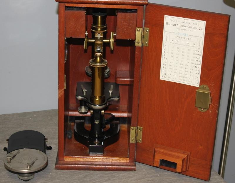 Clocks, Barometer, Microscope Lot. - 5