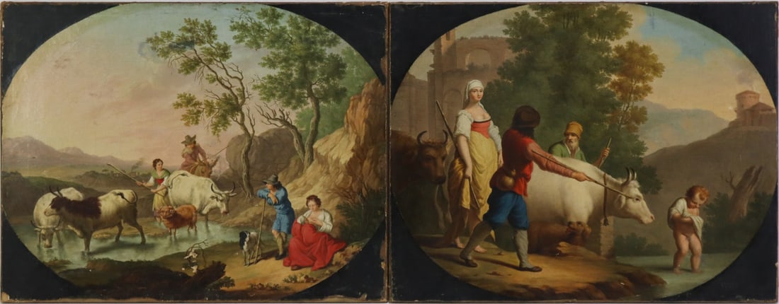 PAIR ITALIAN SCHOOL (LATE 18th/EARLY 19th C.) (1 of 13)