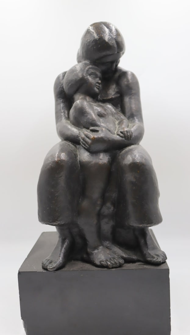 SAINT PAUL Signed Bronze Sculpture Of Woman & (1 of 11)