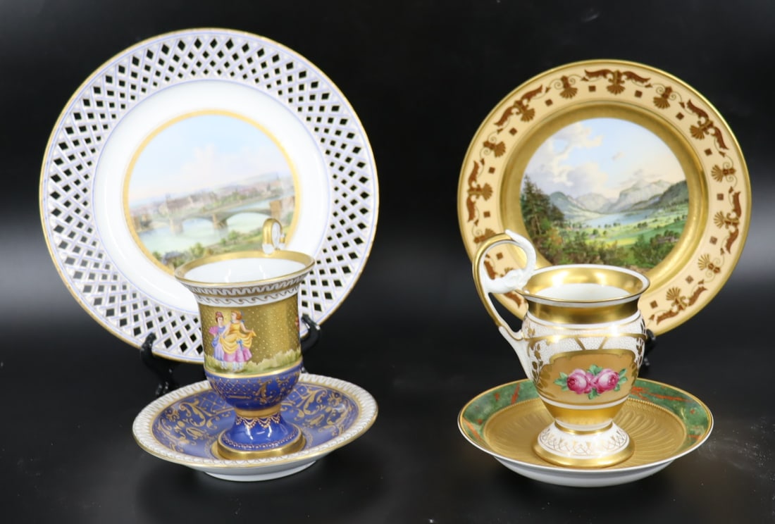 Lot Of Assorted K.P.M. & Dresden Porcelain. (1 of 10)