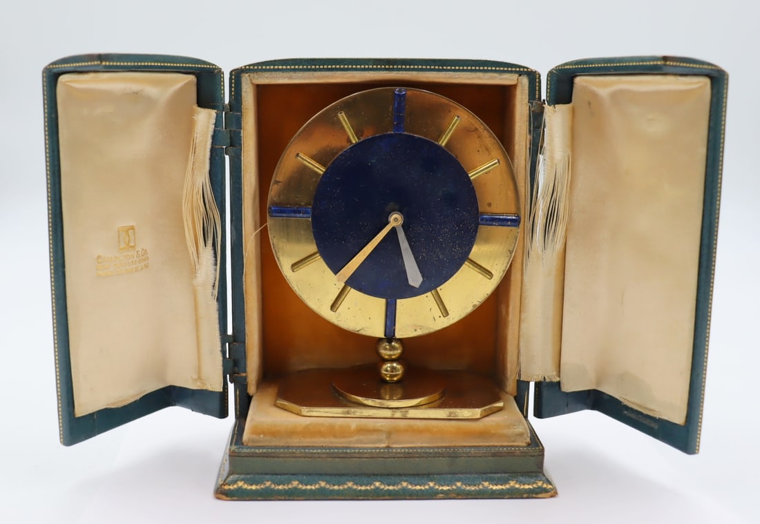 JEWELRY. Movado Factories Enamel Desk Clock. (1 of 11)