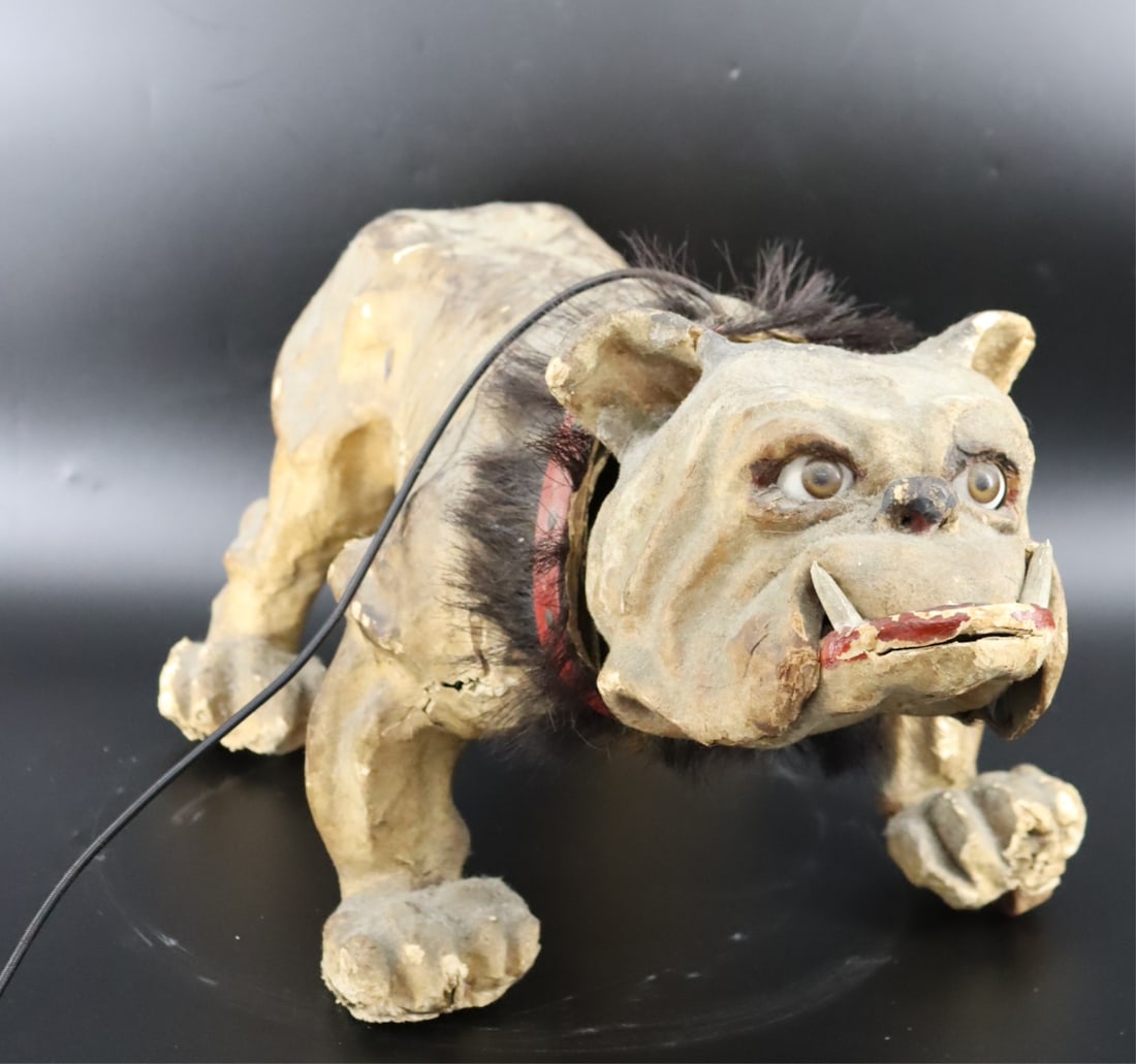 A Large Papier Mache Bulldog With Nodding Head (1 of 8)