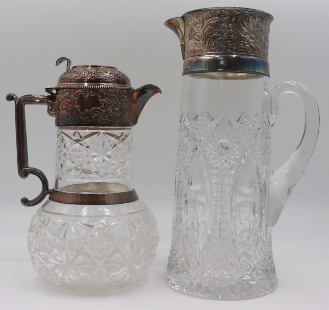 SILVER. Antique English Silver Mounted Decanter. (1 of 17)