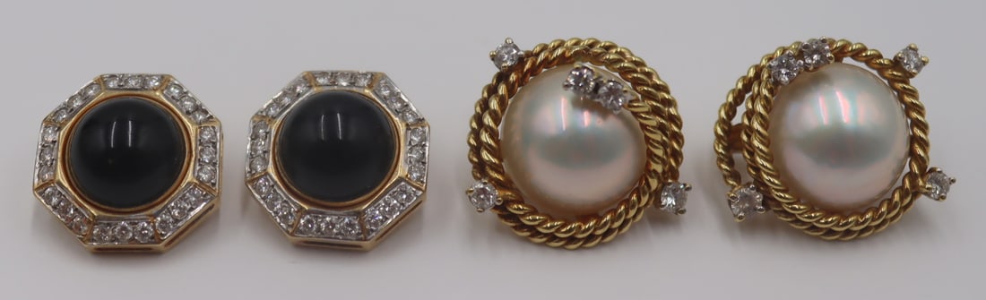 JEWELRY. 18kt and 14kt Gold Statement Earrings. (1 of 9)