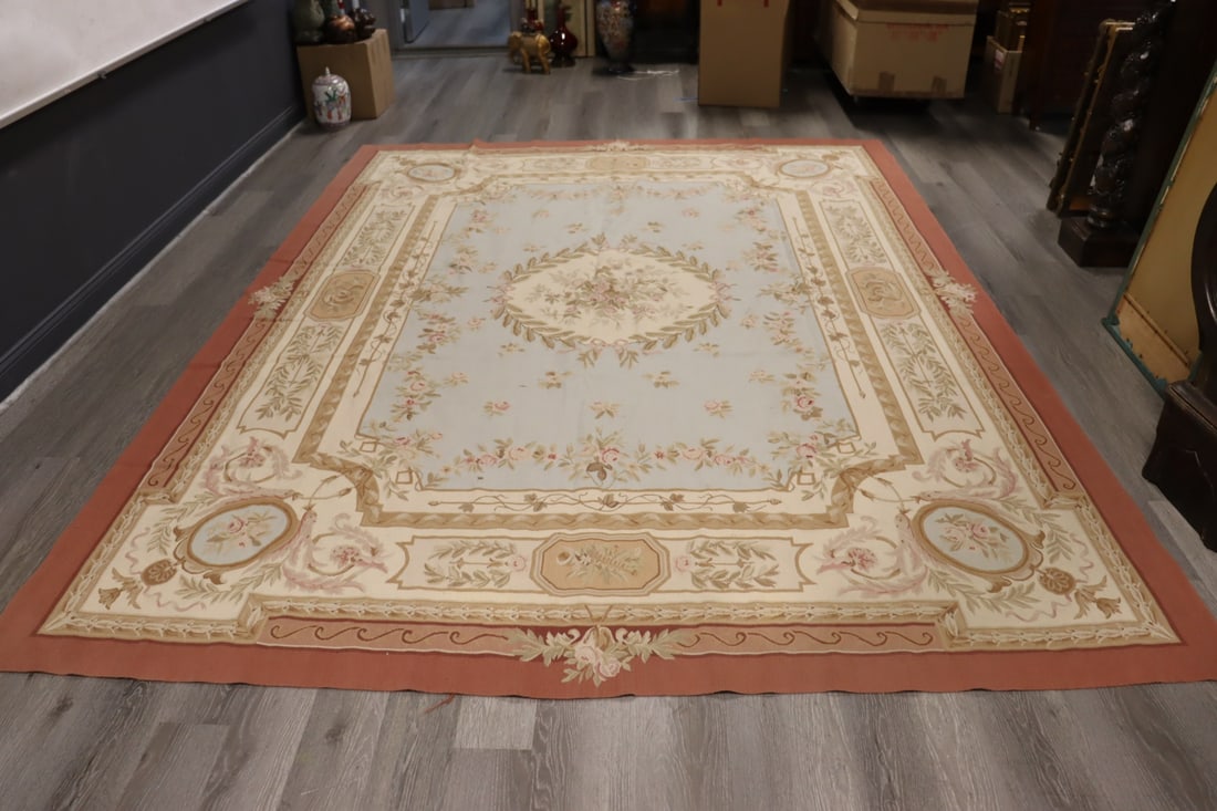 A Vintage Aubusson Carpet. (1 of 6)