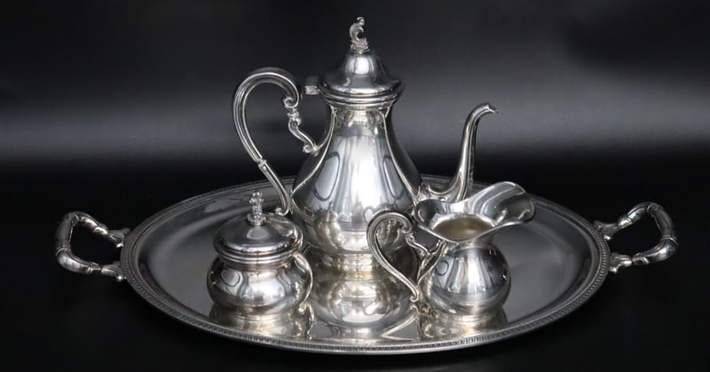 SILVER. (3) Pc. Italian .800 Silver Demitasse (1 of 14)