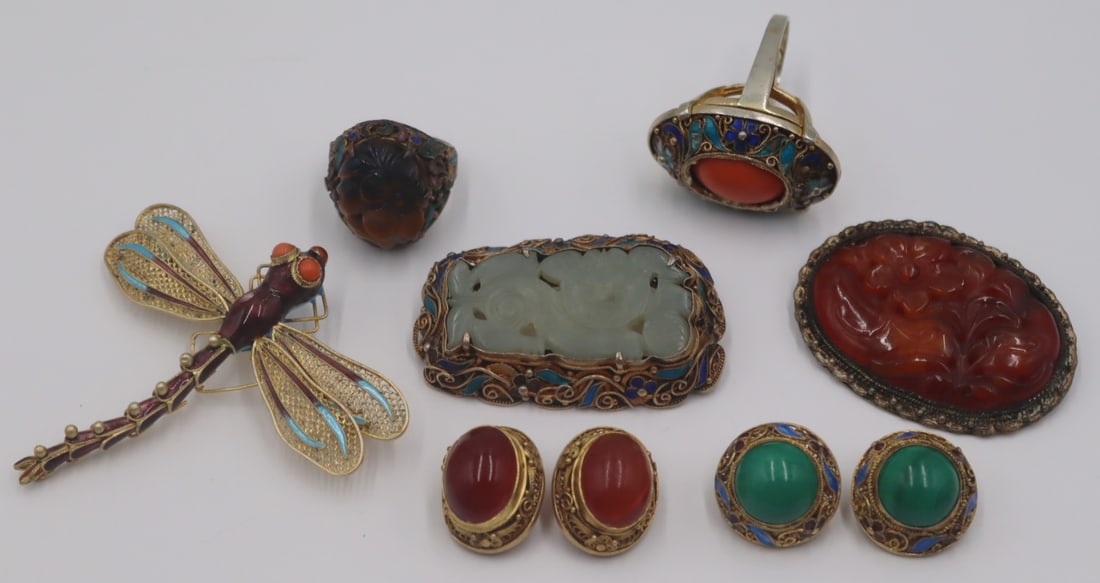 JEWELRY. Chinese Filigree Silver Jewelry. (1 of 14)