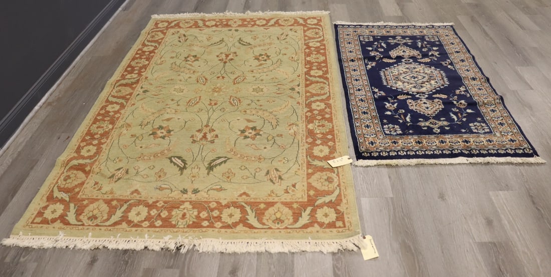 2 Vintage And Finely  Hand Knotted Carpets (1 of 10)