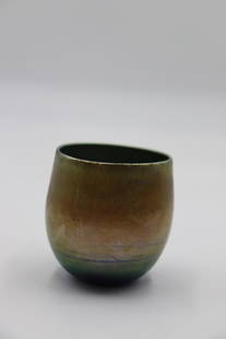 L.C. Tiffany Favrile Vase.: From a Larchmont, NY estate. - Dimensions: 2.5" h.