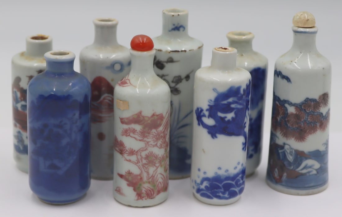 Collection of (8) Chinese Snuff Bottles. (1 of 11)