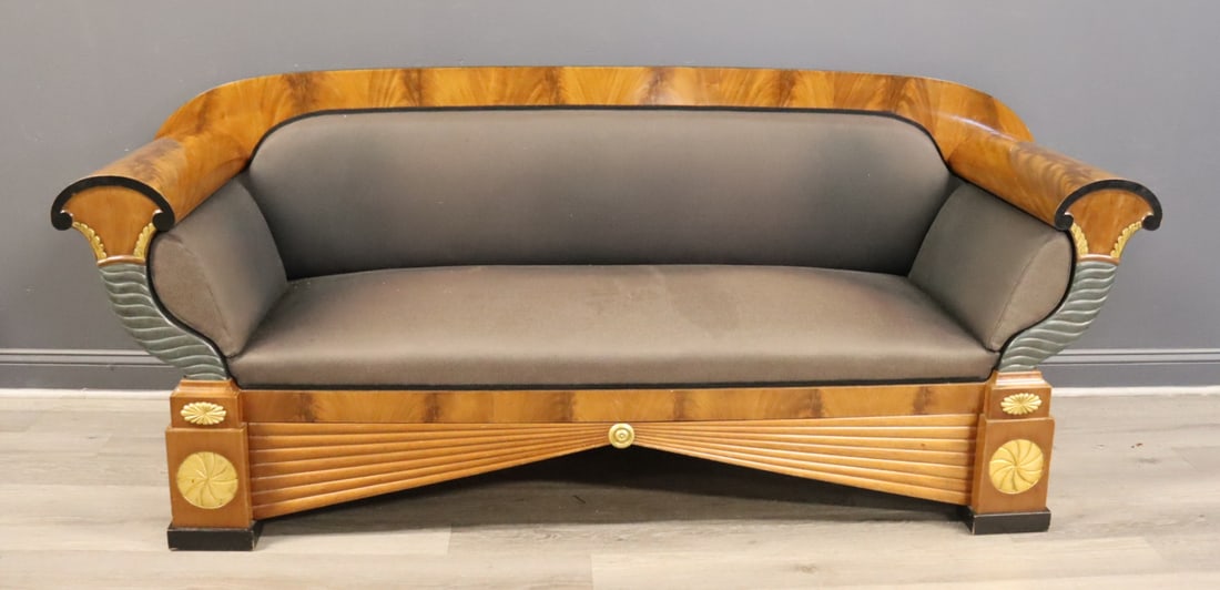 Biedermeier Carved, Ebonised & Gilt Decorated (1 of 6)