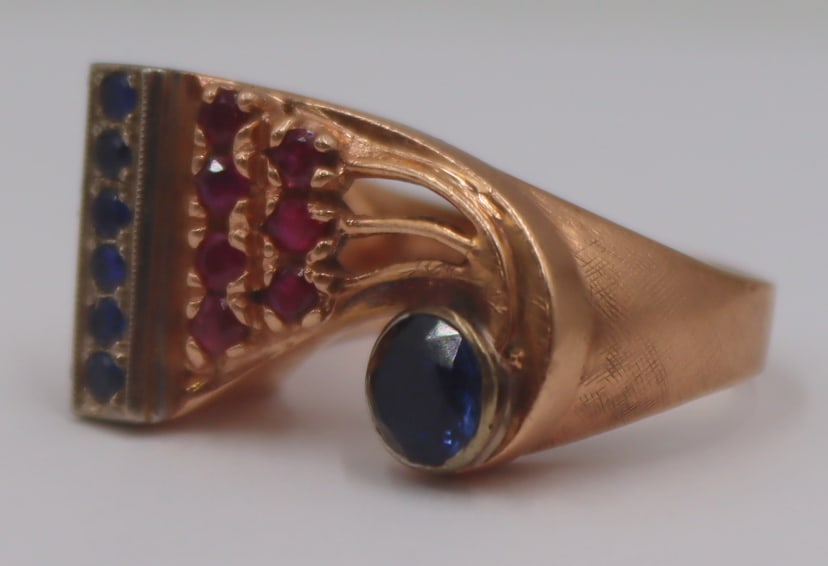JEWELRY. Retro/Vintage Pall 14kt Gold and Gem (1 of 7)