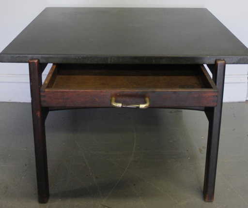 162a Midcentury Jens Risom Side Table With Slate Top