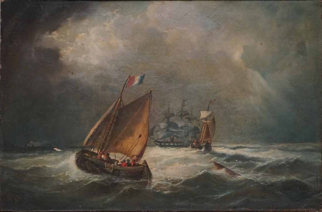 ILLEGIBLY INITIALED (FRENCH SCHOOL, 19TH CENTURY). (1 of 7)