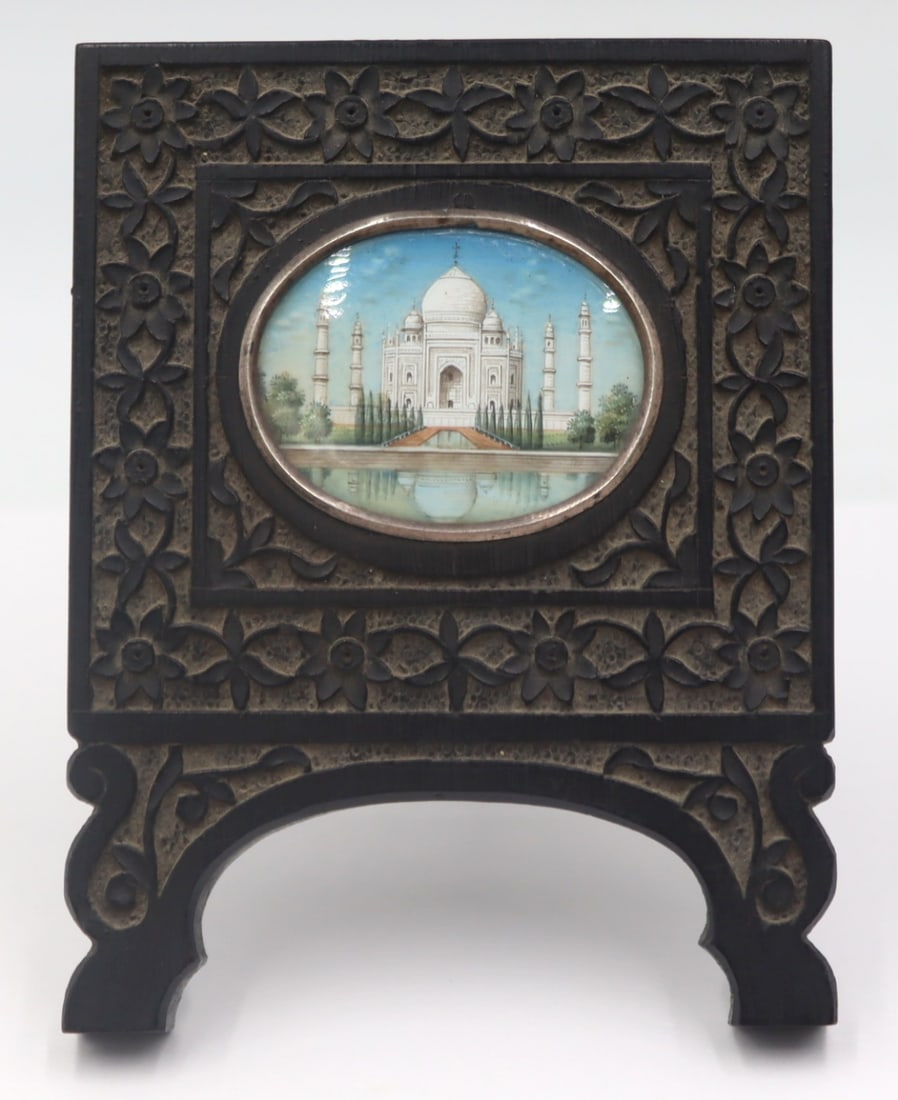 Indian Painted Portrait Miniature of the Taj Mahal (1 of 9)