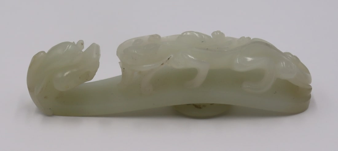 Antique Chinese Carved Dragon Belt Hook. (1 of 9)