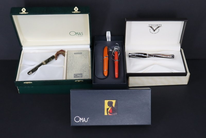 Italian Visconti and Omas Fountain Pen Grouping. (1 of 16)
