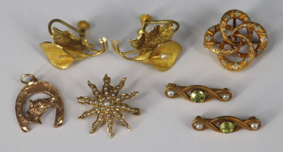 Jewelry. Assorted Vintage/antique Jewelry. Auction