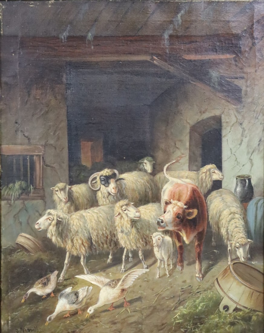 P. NOVELLI. Signed Oil On Canvas. (1 of 6)