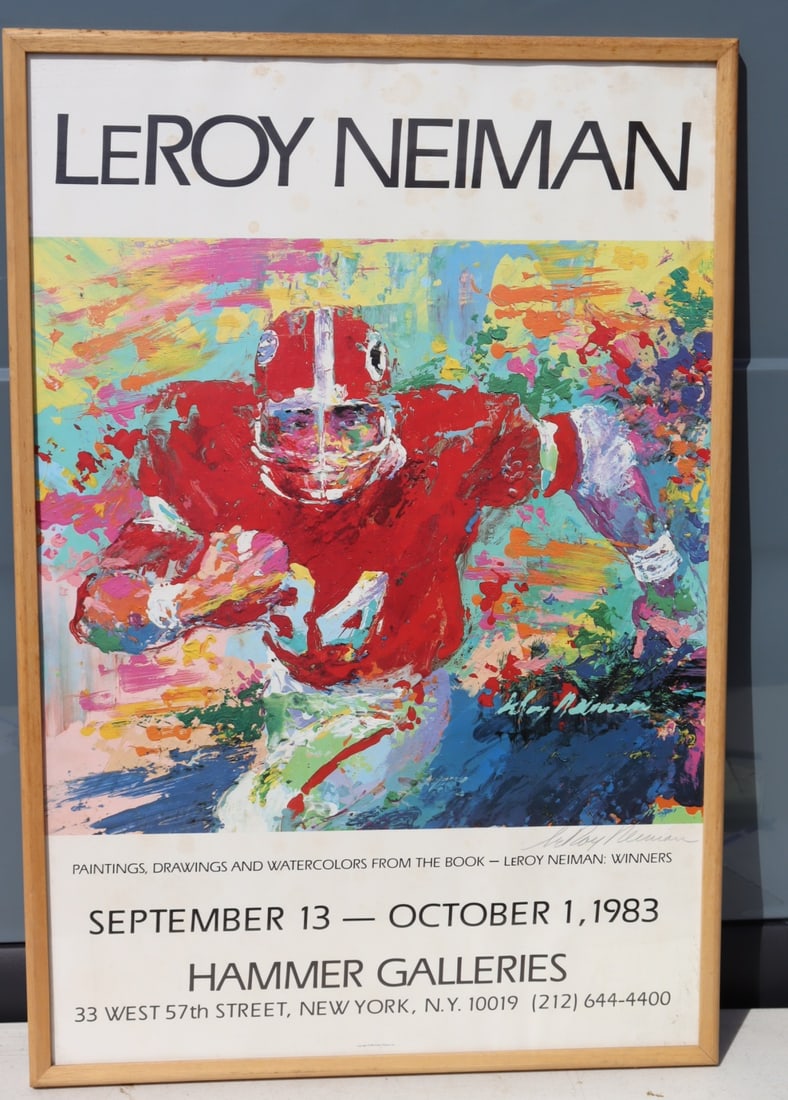 LEROY NEIMAN Pencil Signed Poster. (1 of 4)